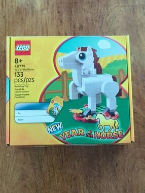LEGO White and Brown Year of the Horse 133-Piece Building Set